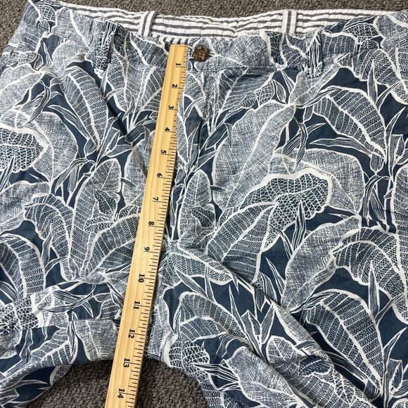 Reversible Tailor Vintage Shorts Mens Size 38 Floral Striped Tropical Hawaiian - Picture 3 of 16